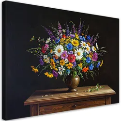 LEINWANDBILD Blumen 90x60cm