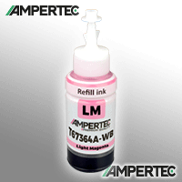 Ampertec Kompatible Nachfülltinte ersetzt Epson C13T67364A 673 T6736 light magenta