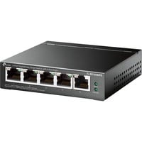 TL-SG105MPE, Switch schwarz, 5-Port-Gigabit-Easy-Smart-Switch mit 4 PoE+ Ports