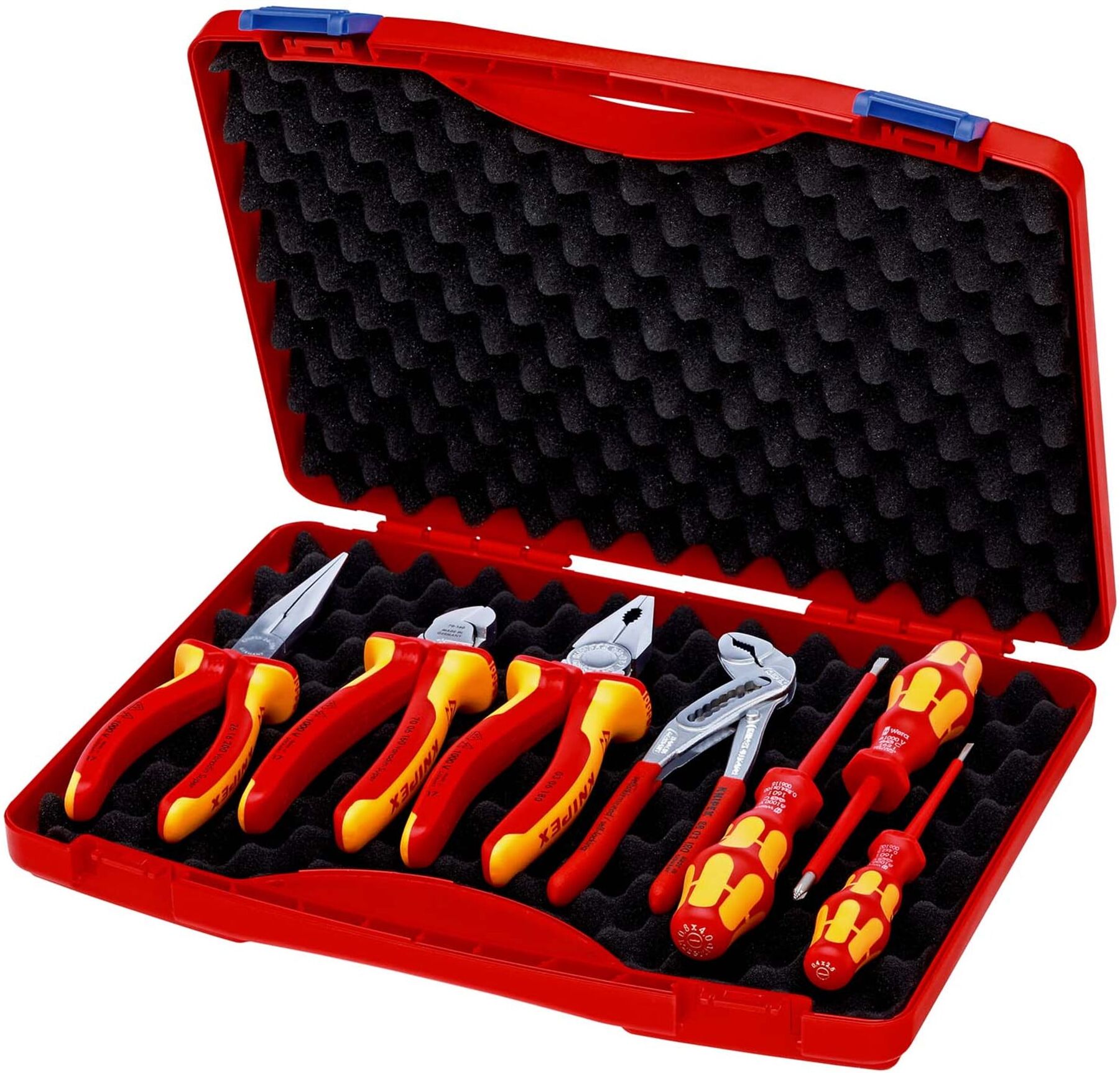 KNIPEX 00 21 15 Werkzeug-Box "RED" Elektro Set 2 7-teilig 275 mm)
