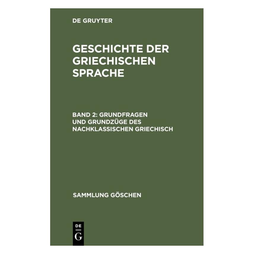 De Gruyter Grundfragen und Grundzüge des nachklass (Deutsch, Hardcover, Albert Debrunner) (67774975)