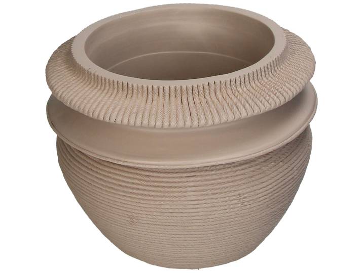 Blumentopf Bloem - Farbe: sand - Material: Glas