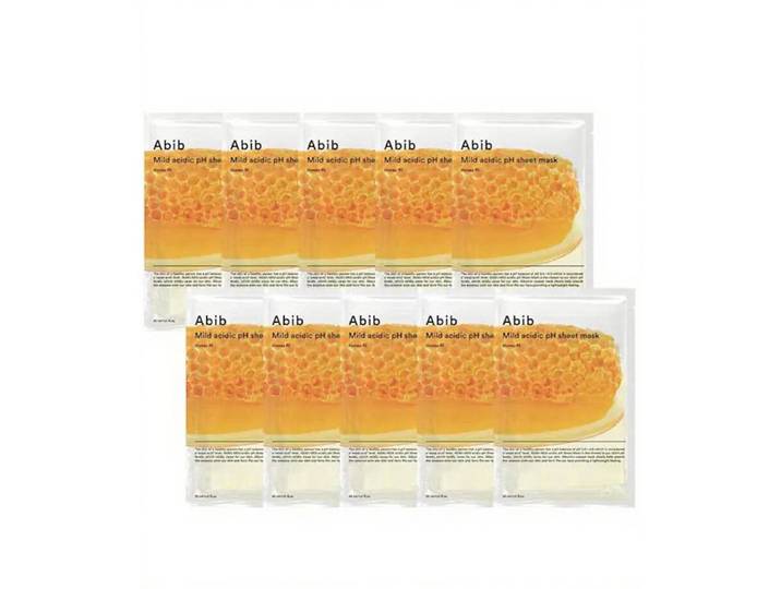 ABIB Mild Zuur PH Sheet Masker Honing Pasvorm 10st Honing