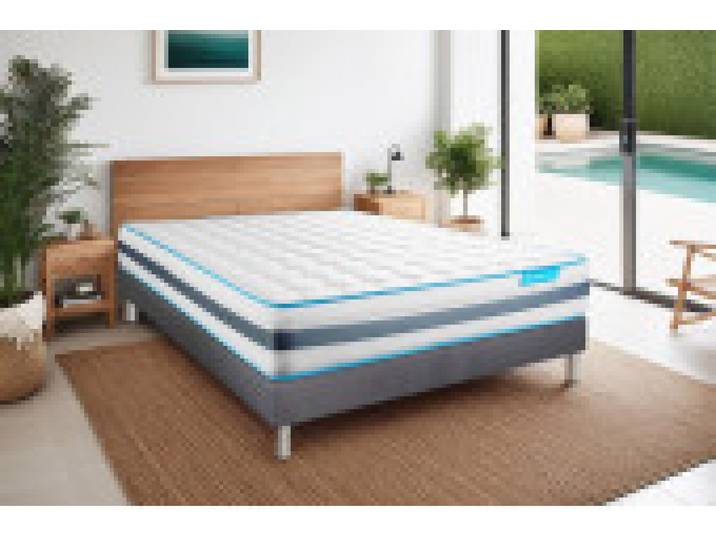 Bodycare - Matelas Ressorts ensachés et mémoire de forme 200 x 200 - Confort : Equilibré - BodyFlex
