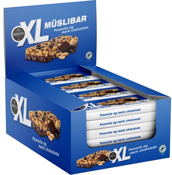 Nordthy Xl Müsli Bar Peanuts/mørk Chokolade 50 G