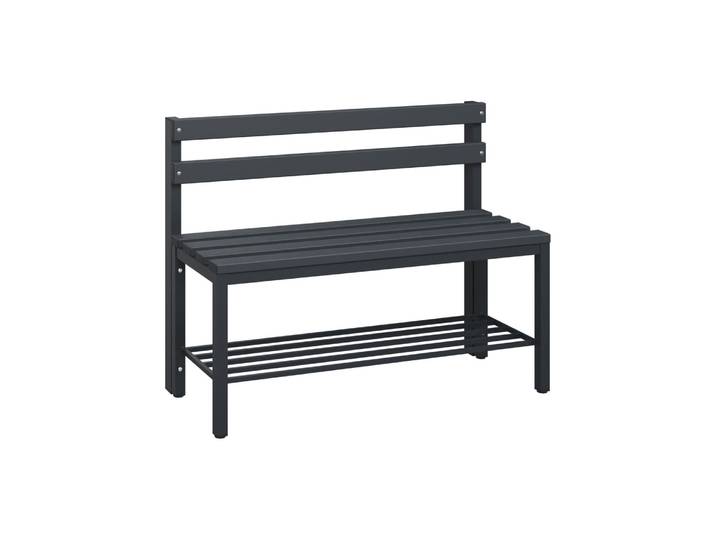 Garderobenbank C+P Solid Anthrazit Neu