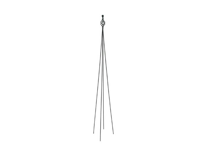 Deko-Obelisk faltbar Metall 150cm, anthr