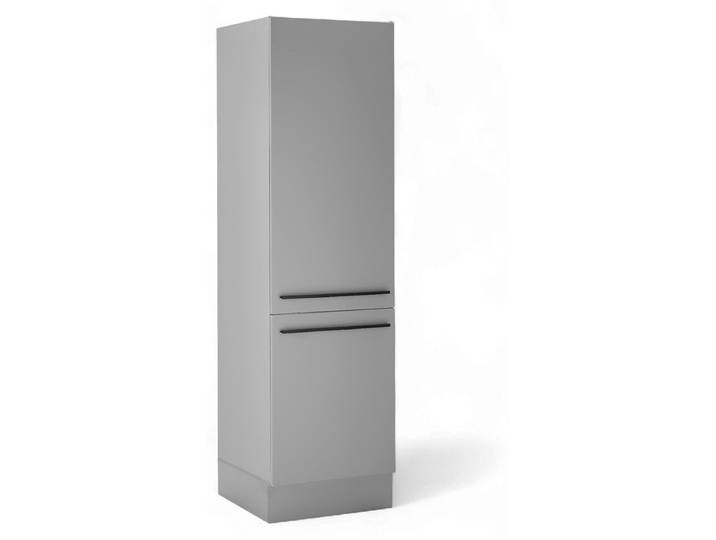 DENVER Einbauschrank für Kühlschrank Hochschrank Grau 60 x 211 x 57 cm