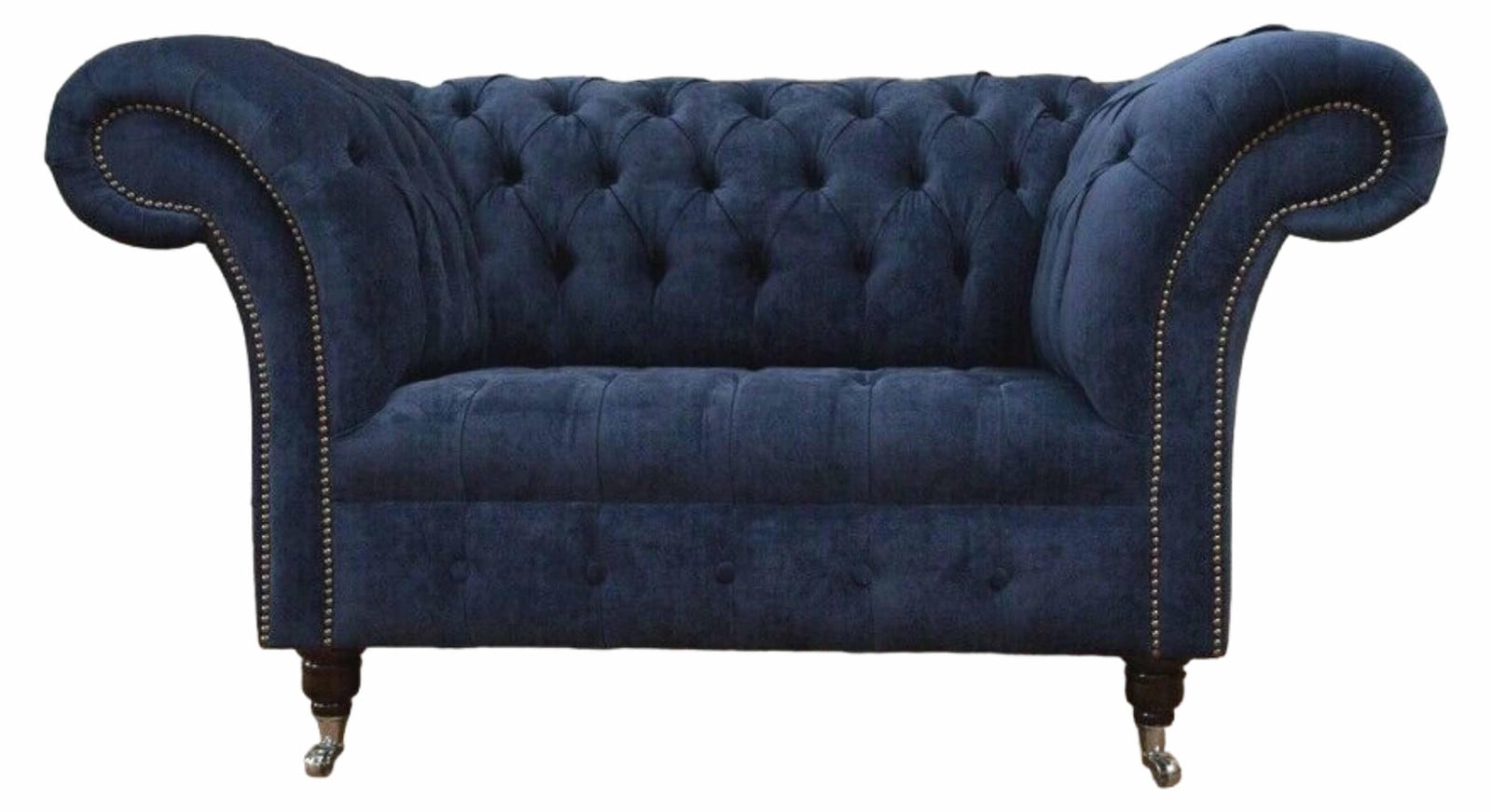 Chesterfield 1,5 zitbank designer designbank van textiel voor de woonkamer