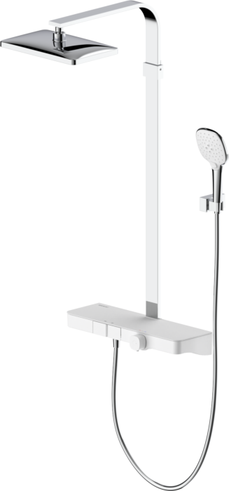 Bravat Vienna M Thermostat-Duschsystem 3591562 mit Glasablage, chrom