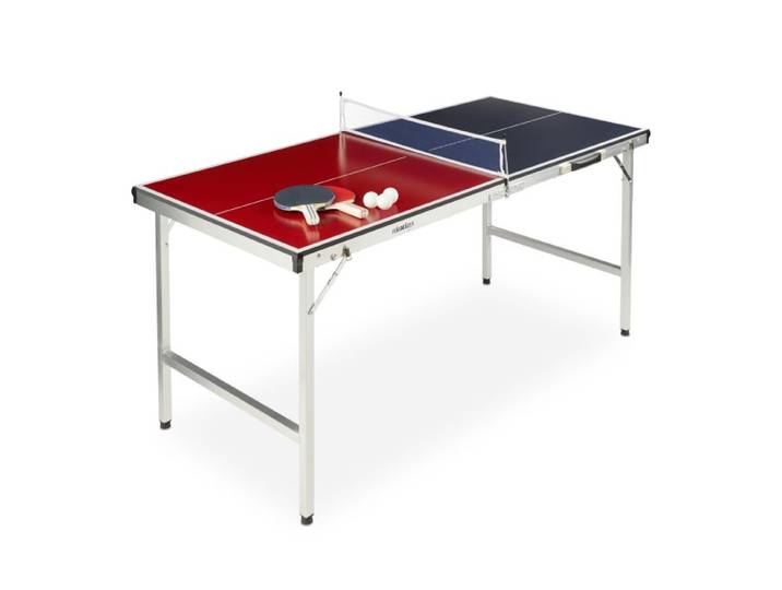 Relaxdays Table de ping-pong pliante et matériel