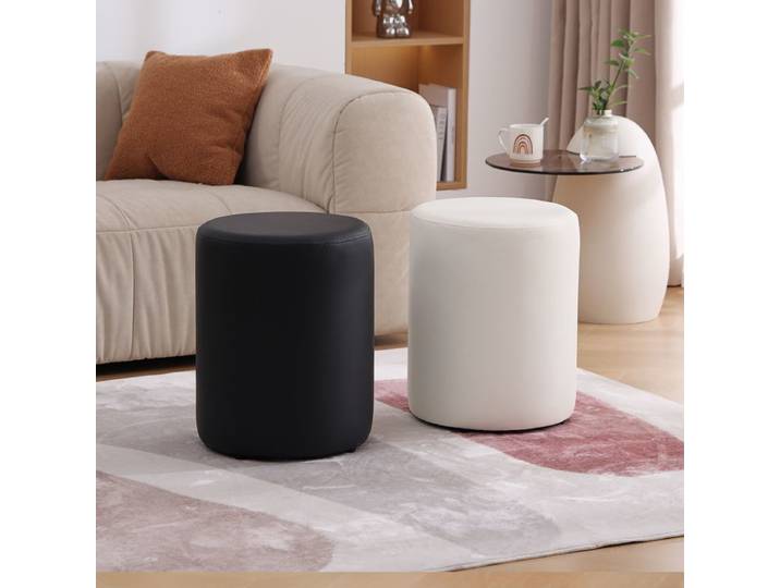 Poufs en bois salon tabouret de vanité nordique tabourets bas modernes bureau Pouf Ottoman décoratif meubles de chambre esthétiques