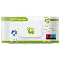 MaiMed MyClean HB Flowpack - 12 x 80 Desinfektionstücher - Handdesinfektion