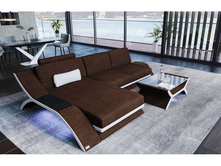 Stoff Ecksofa Calabria L-Form