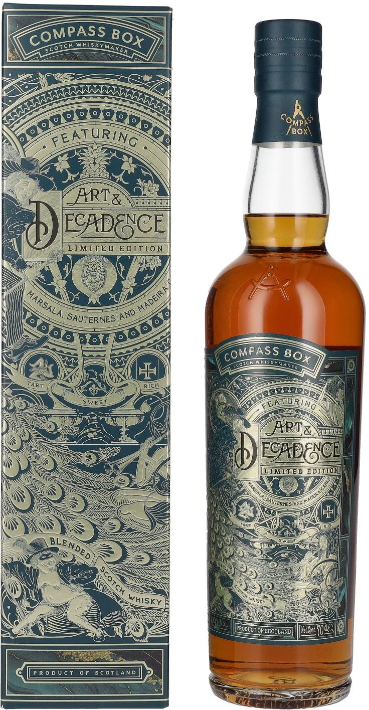 Compass Box ART & DECADENCE Blended Scotch Whisky 49% Vol. 0,7l in Geschenkbox