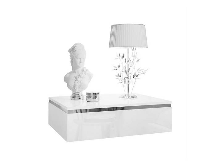 Lookway Nachttisch AURORA SILVER Hängender Nachttisch (1x Nachttisch), 48x38x15 cm