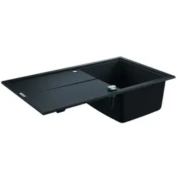 Grohe Komposit-Einbauspüle 31640AP0 860x500mm, 1 Becken mit Abtropffläche, granit schwarz