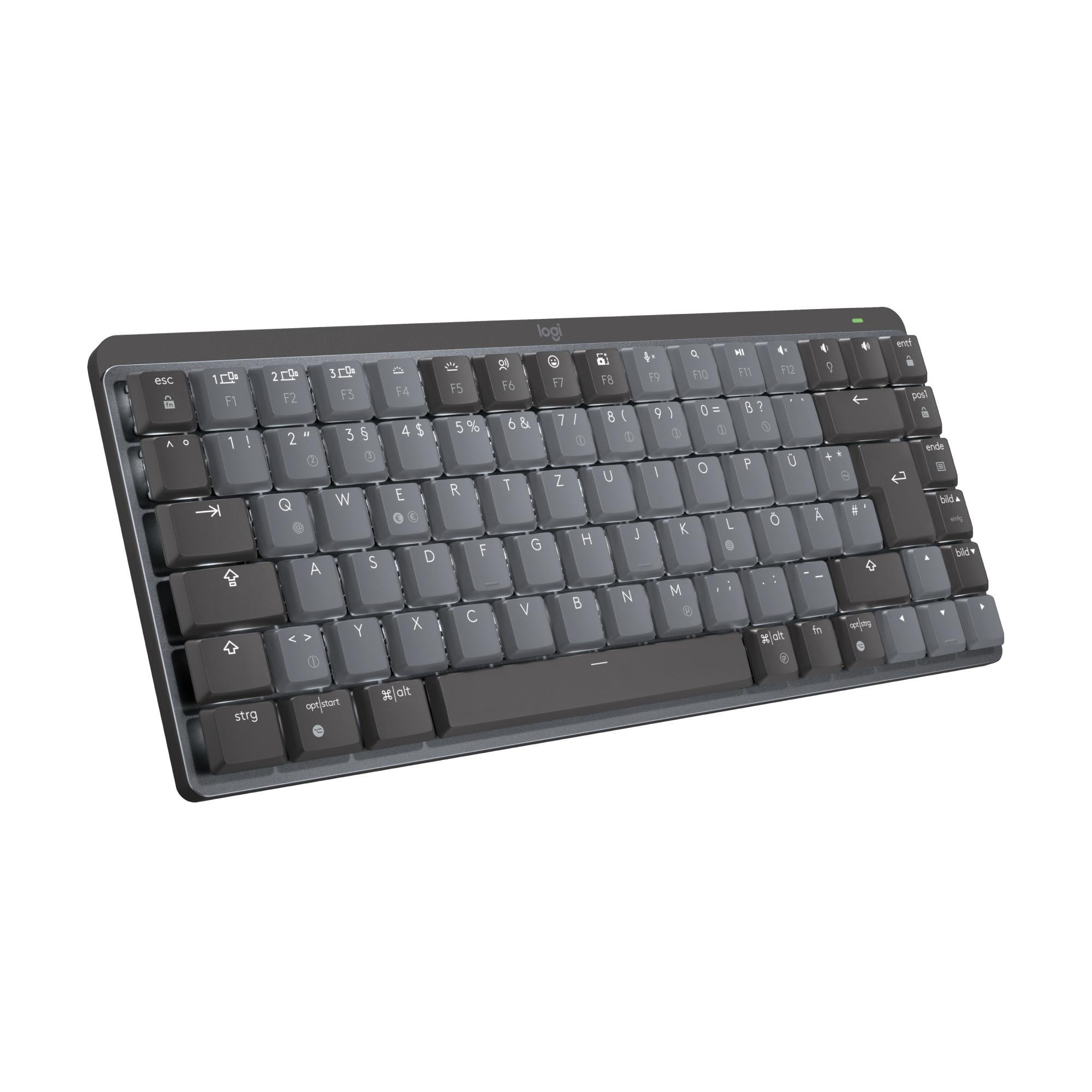 Logitech MX Mechanical Mini Tastatur kabellos (Logi Bolt), Dunkelgrau