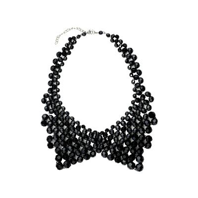 Kette mit Anhänger "Varese", Damen, Gr. onesize, PTFE-Kunststoff, schwarz, COLLEZIONE ALESSANDRO, Basic, Halsketten, in angesagter Kragenform
