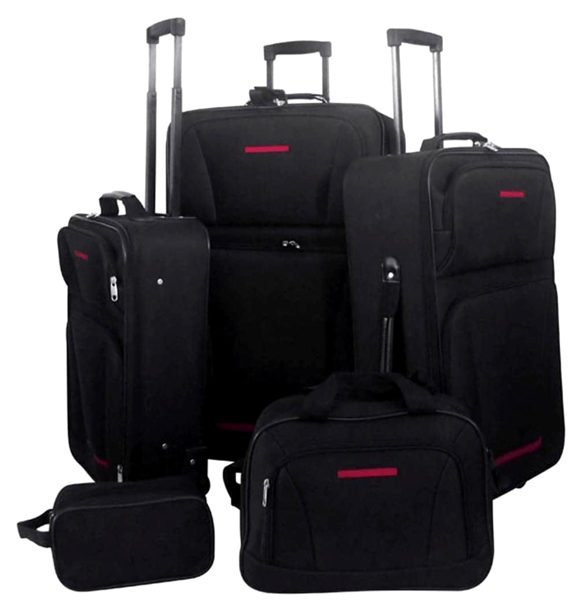 Reiseset Kofferset in Schwarz, 5-teilig, 9,7 kg