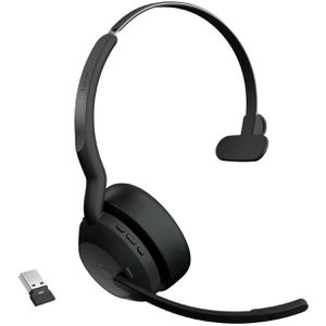 Jabra Headset Evolve2 55 MS Mono, USB-A, Bluetooth, On-Ear