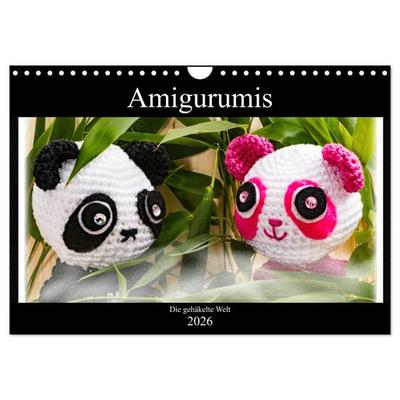 Amigurumi - Die gehäkelte Welt (Wandkalender 2026 DIN A4 quer), CALVENDO Monatskalender