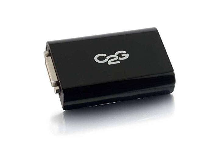 C2G USB-Micro B 3.0 naar DVI Audio & Video Adapter, Externe Videokaart Dupliceren of Uitbreiden tot 6 Displays (DVI-D)