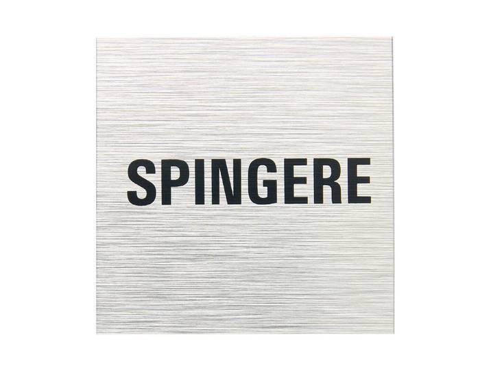 Alu-Schild Spingere ⌀ 6 cm