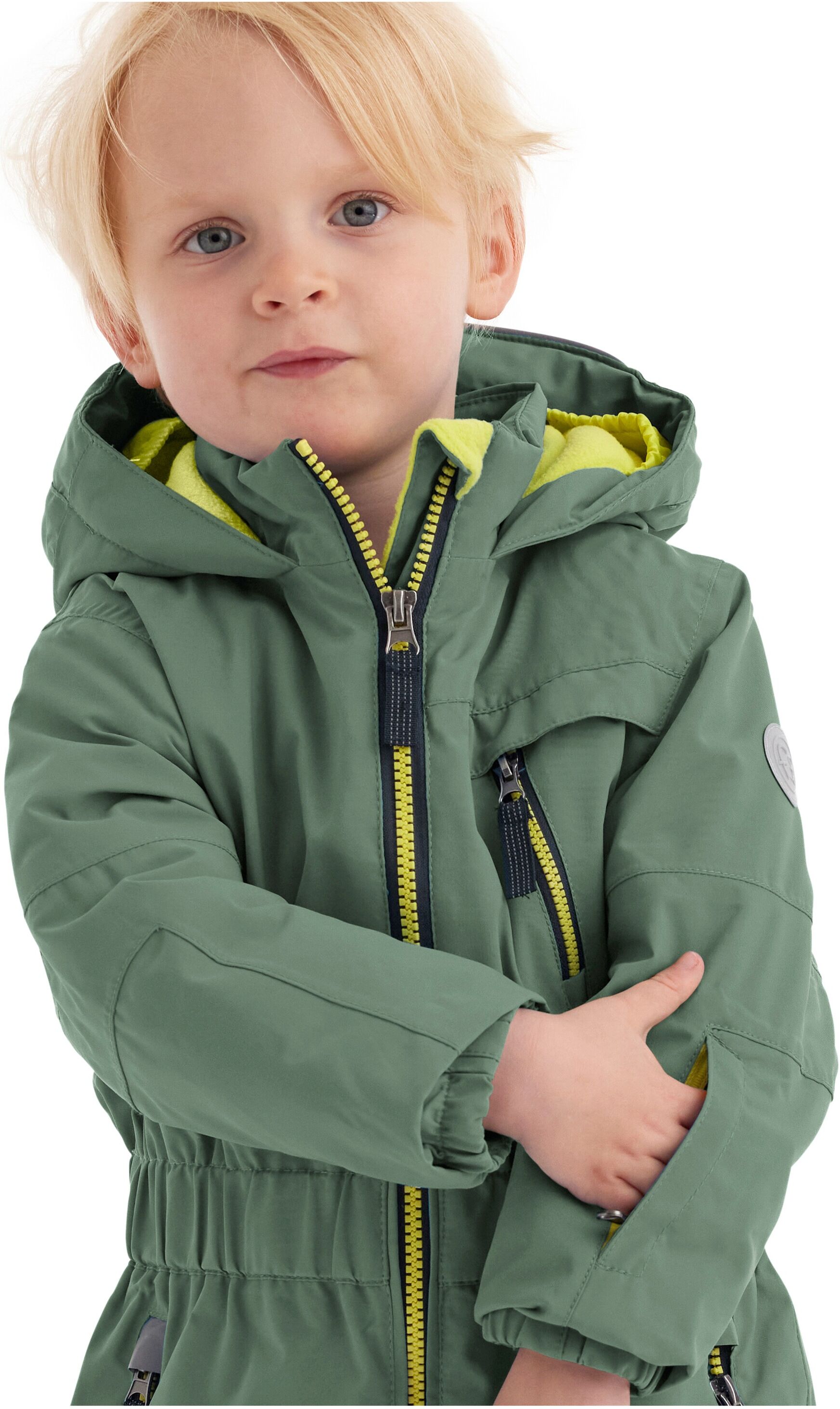Overall "FISW 31 MNS ONPC", Mädchen, Gr. 86/92, Normalgrössen, grün (waldmeister), Obermaterial: 100% Polyester.Futter: 100% Polyester.Füllung: 100% Polyester, FIRST INSTINCT BY KILLTEC, Overalls Overall, Skioverall: wasserdicht, atmungsaktiv, reflektiere