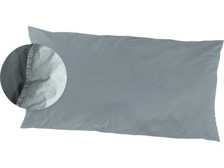 Kissenbezüge PRIMERA Kissenbezüge »Stone Washed«, Primera (2 Stück) , grün, B:80cm L:40cm, Renforcé, Obermaterial: 100% Baumwolle, Kissenbezüge, Kissenbezüge, mit Stone-Washed Optik