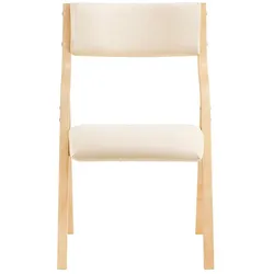 SoBuy Klappstuhl faltbar Weiß 54x48,01x80,01cm Funktional