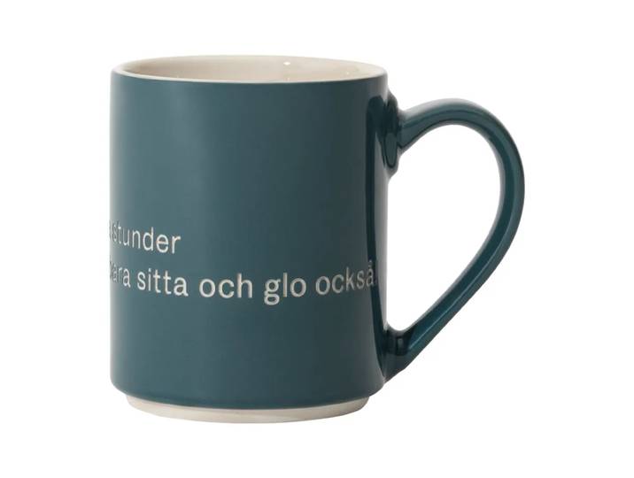 Design House Stockholm Tasse Astrid Lindgren et så ska man ju ha Texte suédois