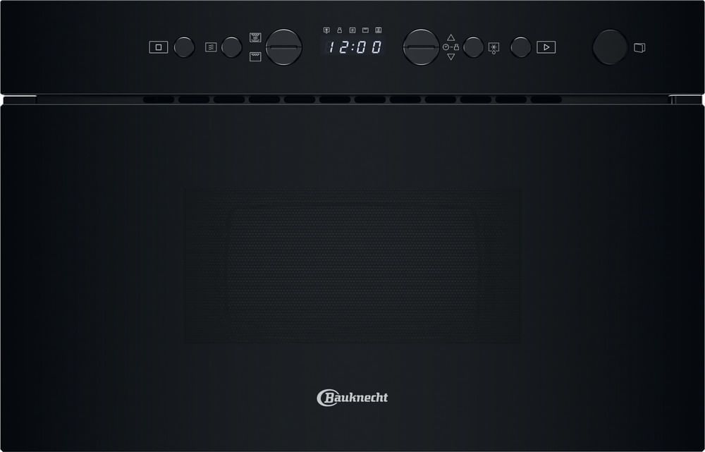 Bauknecht BMN14BK Einbau-Mikrowelle 750 W Größe: mittel 4 Stufen Grill (Schwarz)