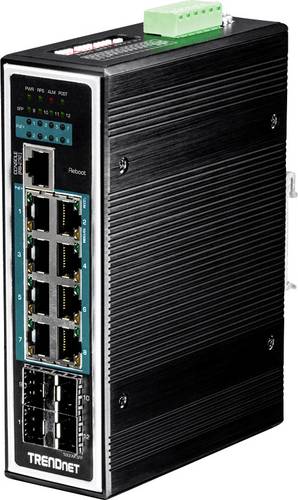 TrendNet 21.22.1193 TI-PG1284i Industrial Ethernet Switch 10 / 100 / 1000 MBit/s