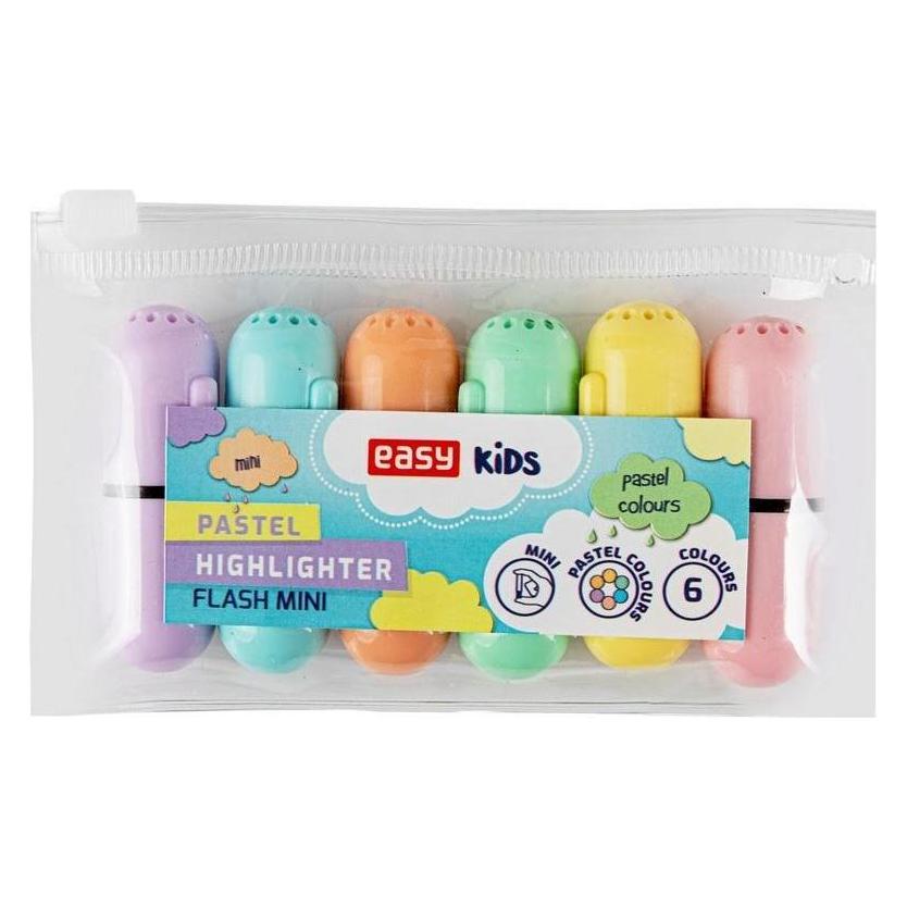 Easy Stationery Flash Mini-Textmarker 6 Farben EINFACH (6x) (41954364)