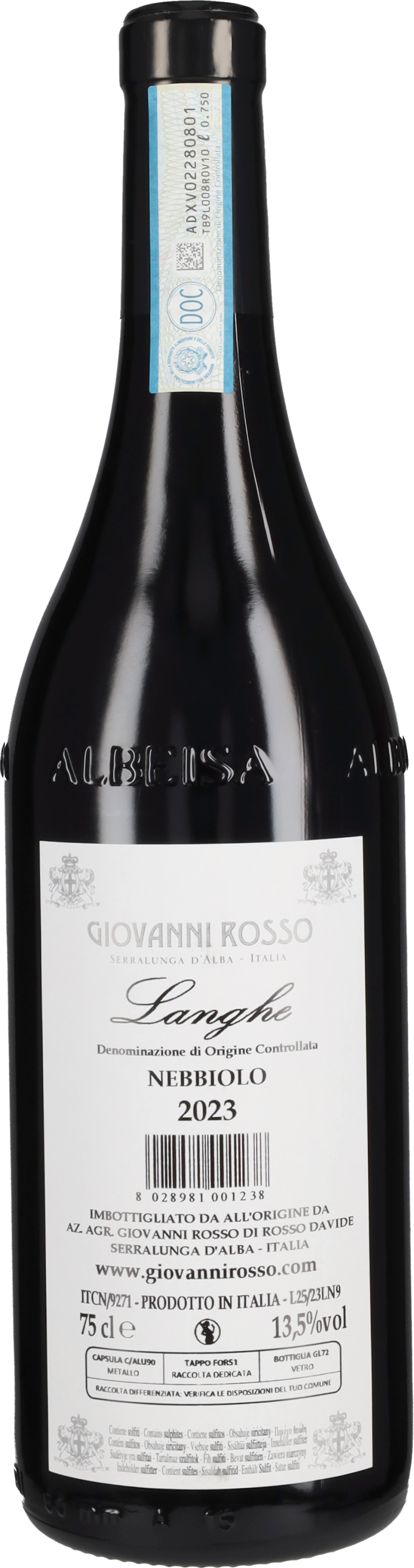 Rosso Giovanni Nebbiolo Giovanni Rosso 2023