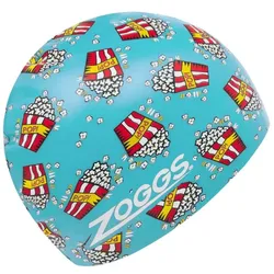 Zoggs - Silicone Printed Cap - Badekappe - Farbe: Blau/Popkorn
