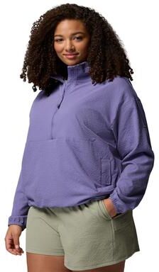 Columbia Women's Sucker for Summer Top (Size Medium) Stormwatch, Polyester
