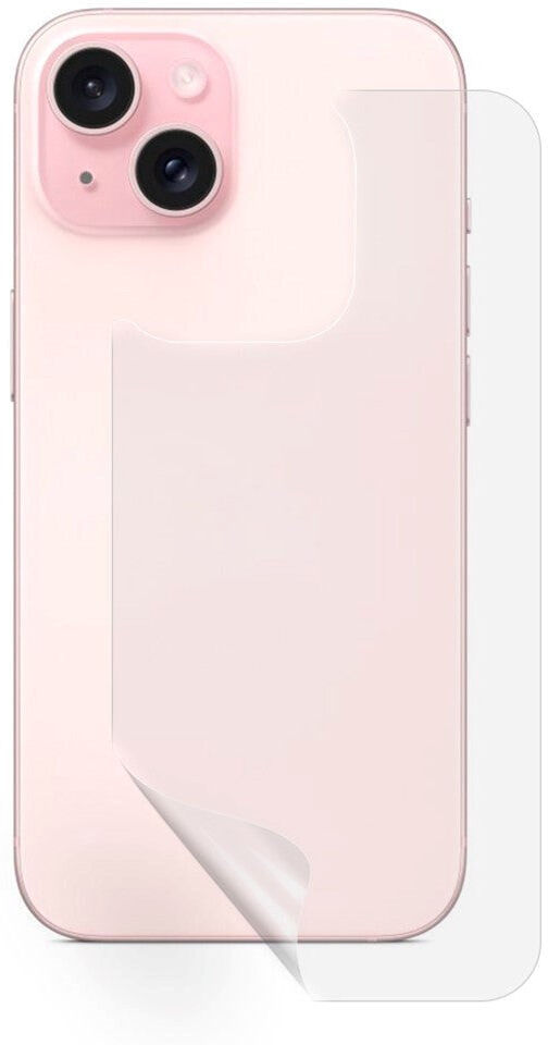 INCOVER iPhone 15 Plus Beskyttelsesfilm til Bagside - Gennemsigtig