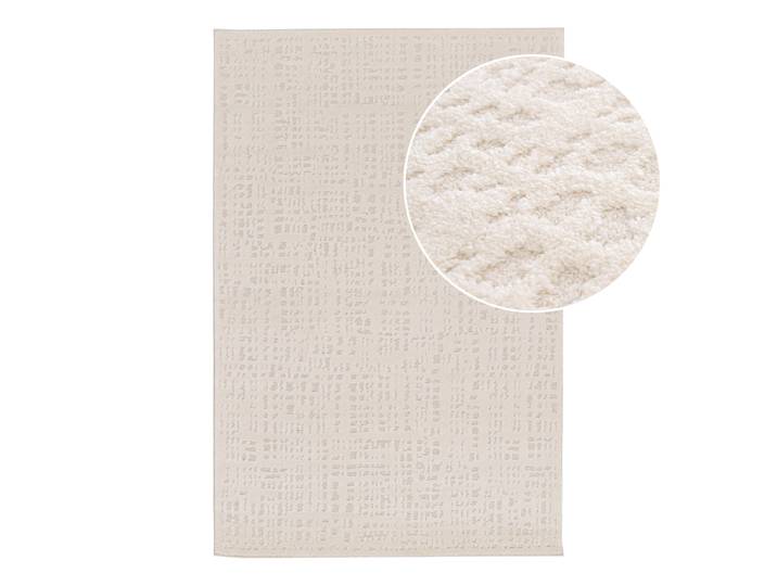 Kurzflorteppich Ailo Beige 160 x 230cm Polypropylen / Polyester