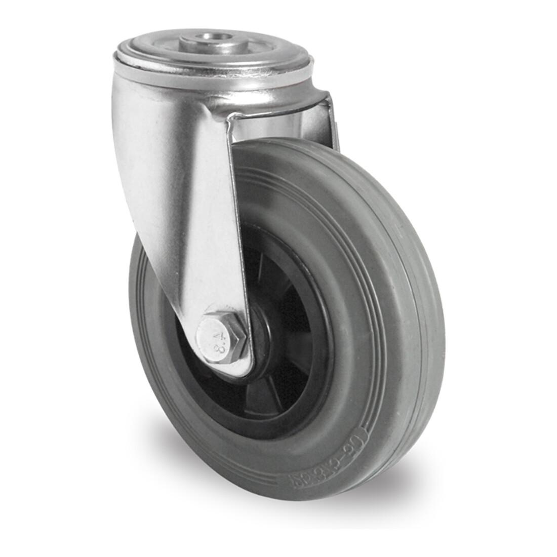 CASCOO Rückenlochlenkrolle ø 100 mm Serie P4R2 Rollenlager (HBH36W0100P4R2R0N)