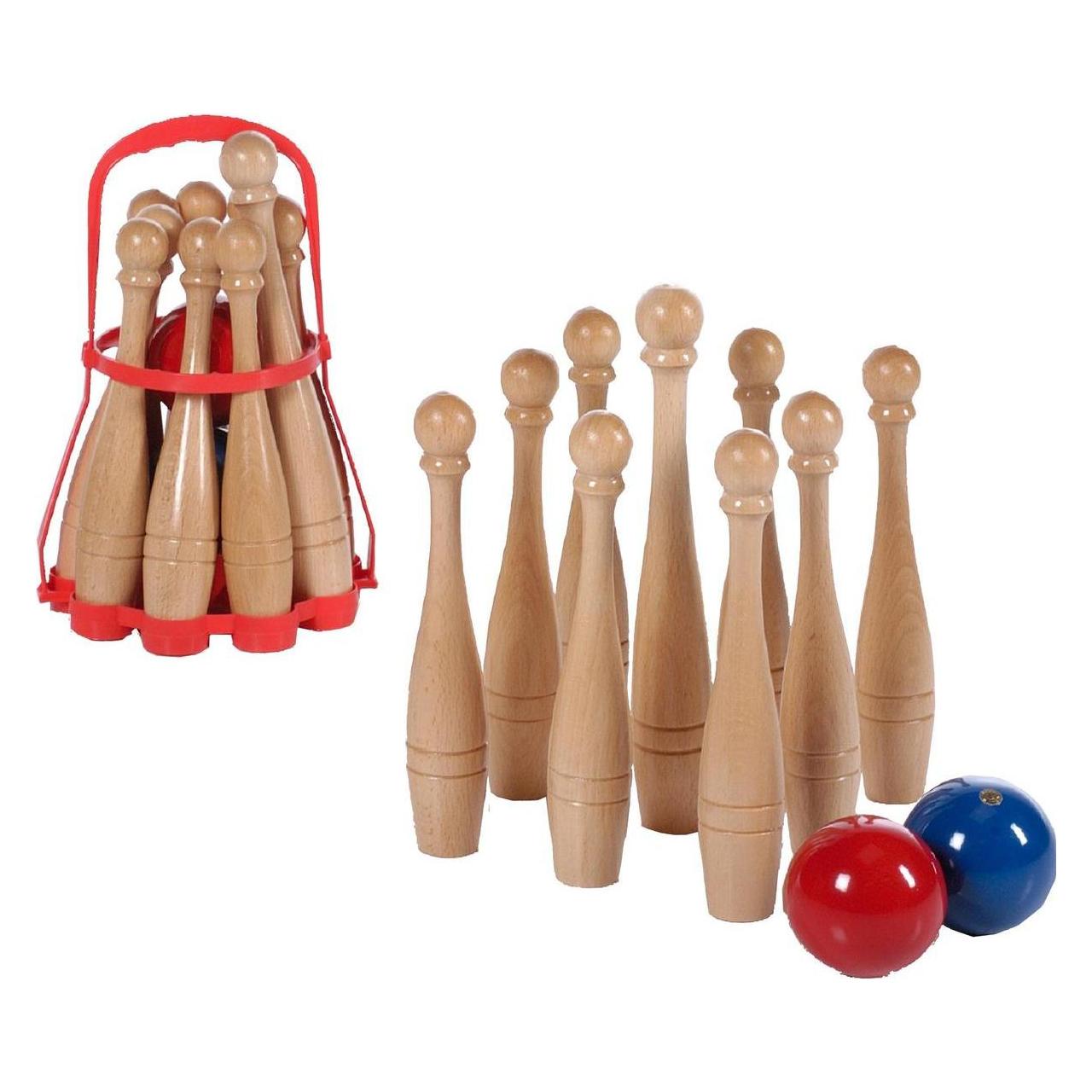 Londero Holz-Kegel - mit Korb (41907268)
