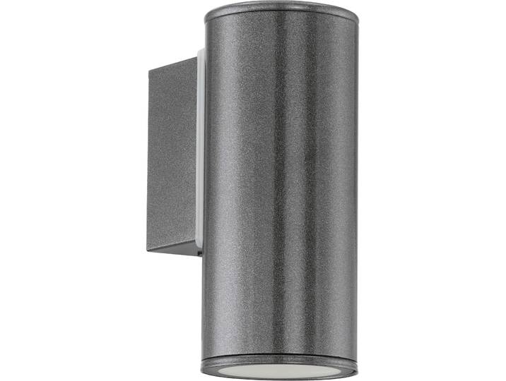 Eglo Wandlampe aussen Riga Anthrazit Stahl verzinkt B 9.5 cm IP44 - Wandlampe aussen