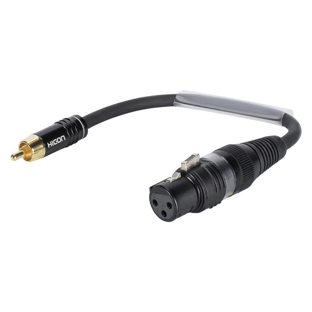 Sommer Cable Adapterkabel XLR(F)/Cinch(M) 0,15m sw (0.15 m) (3030741M)