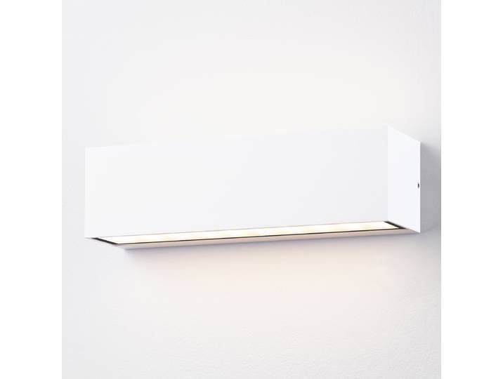 LED-Wandleuchte 23 x 7 x 7cm Weiß/Weiß