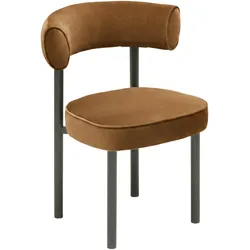 Stuhl Helga Cognac/Schwarz
