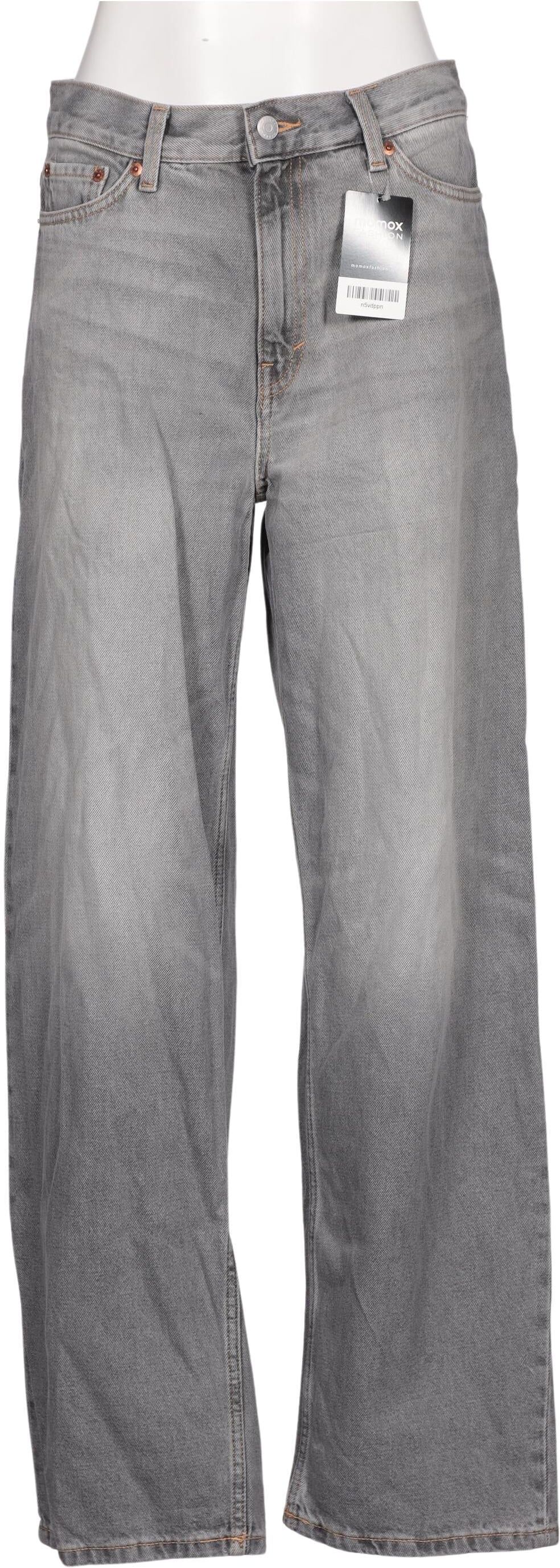 Weekday Damen Jeans, Grau, Gr. W27, Baumwolle - Second Hand