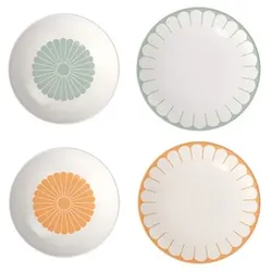 VILLEROY & BOCH Fleur Dinner-Set 2x Pastateller 2x Speiseteller 4tlg.