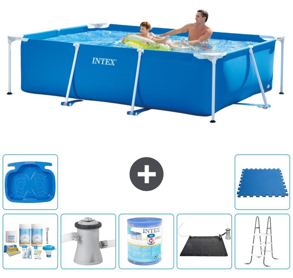 Rechteckiger Frame Pool - 260x160x65 cm - 8-teilig S40099