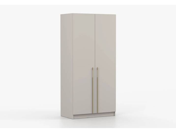Drehtürenschrank ROSA II 2D 100 cm Kaschmir Kaschmir Gold